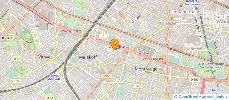 localisation de l'entreprise LE TEMPS DES TRIBUS  MALAKOFF