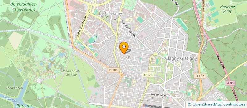 localisation de l'entreprise LE TEMPS DU PAIN  LE CHESNAY-ROCQUENCOURT