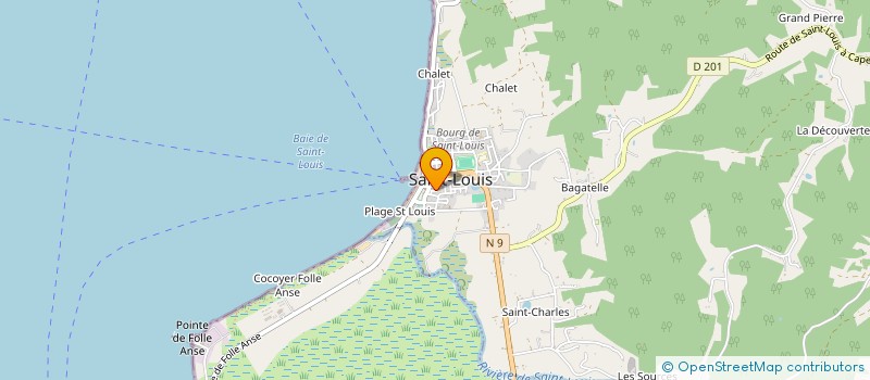 localisation de l'entreprise LE TEMPS DU VENT - LES AMI-E-S DE MARIE-GALANTE ET DU GRAND LARGE  SAINT-LOUIS
