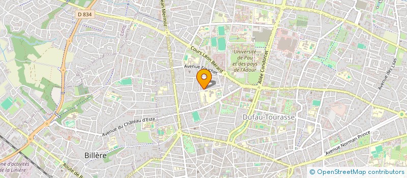 localisation de l'entreprise LE TEMPS LIBRE à PAU