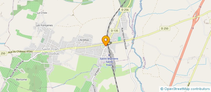 localisation de l'entreprise LE TEMPS LIBRE  SAINT-YZAN-DE-SOUDIAC