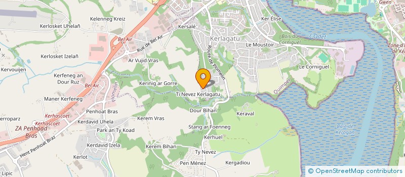 localisation de l'entreprise LE TEMPS PARTAGE à QUIMPER