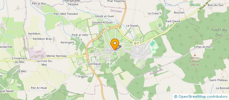 localisation de l'entreprise LE TEMPS PASSE  LOCRONAN