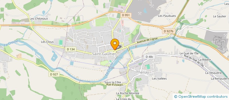 localisation de l'entreprise LE TEMPS QUI PASSE à SAINT-GAULTIER