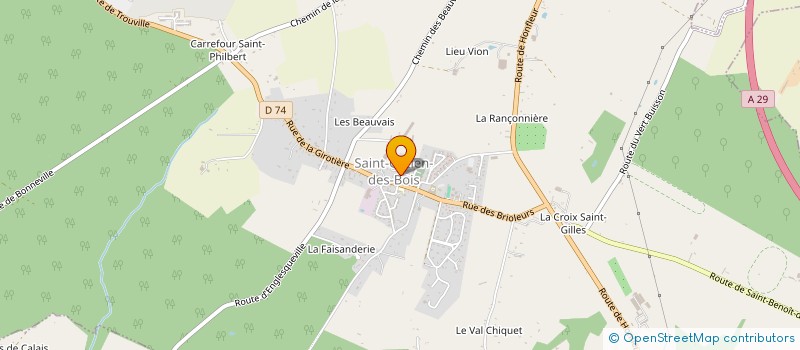 localisation de l'entreprise LE TEMPS RETROUVE  SAINT-GATIEN-DES-BOIS