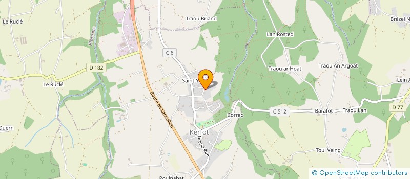 localisation de l'entreprise LE TEMPS RETROUVE  KERFOT