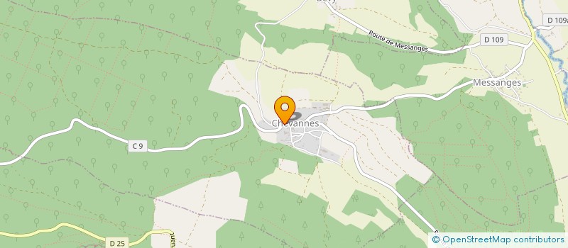 localisation de l'entreprise LE TENDIEU  CHEVANNES