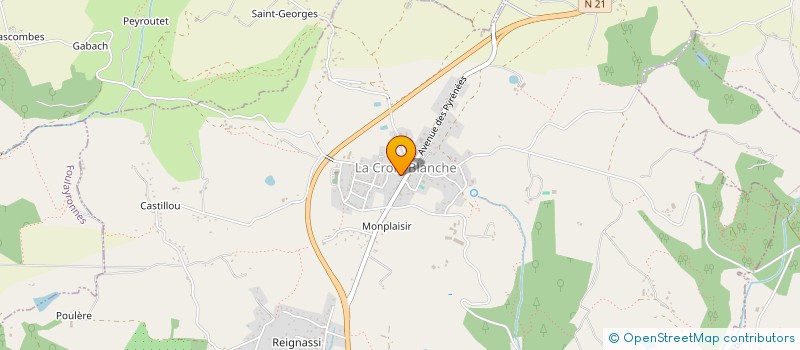 localisation de l'entreprise LE TENERIFE  LA CROIX-BLANCHE