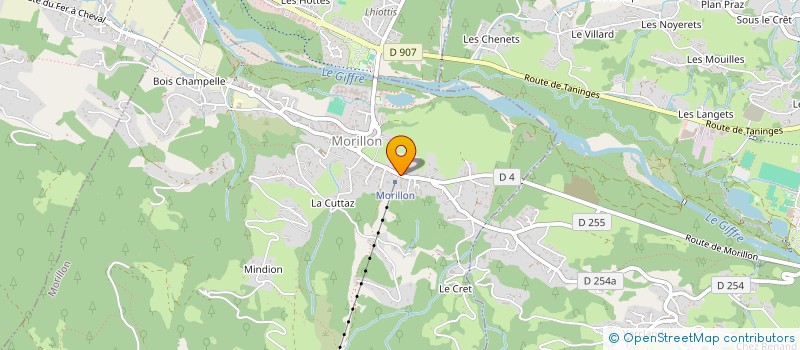 localisation de l'entreprise LE TENNEVERGE  MORILLON