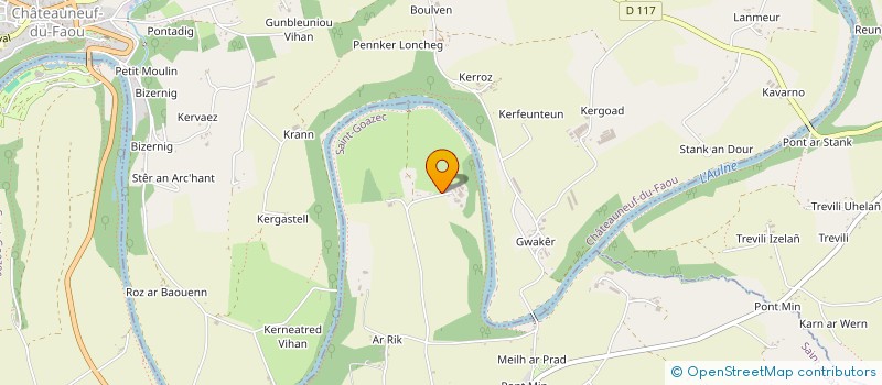 localisation de l'entreprise LE TENNIER JEROME à CHATEAUNEUF-DU-FAOU