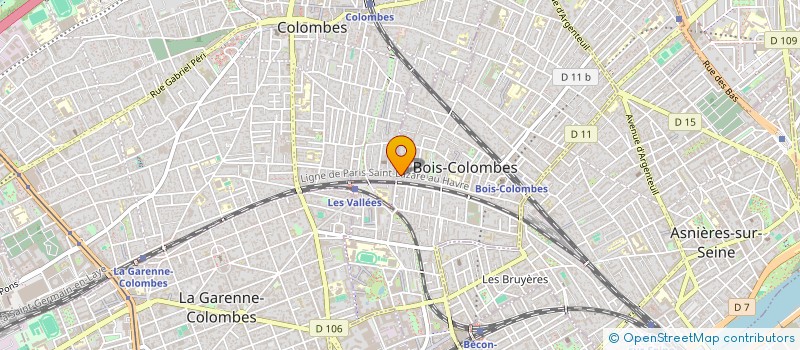 localisation de l'entreprise LE TERMINAL à BOIS-COLOMBES