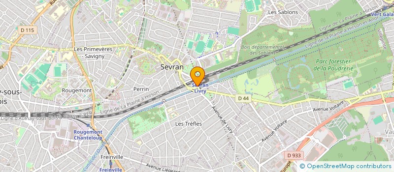 localisation de l'entreprise LE TERMINUS à SEVRAN