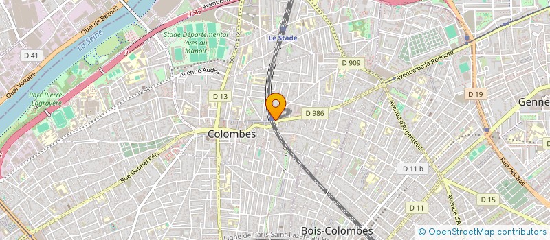 localisation de l'entreprise LE TERMINUS à COLOMBES