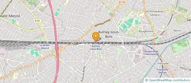 localisation de l'entreprise LE TERMINUS à AULNAY SOUS BOIS
