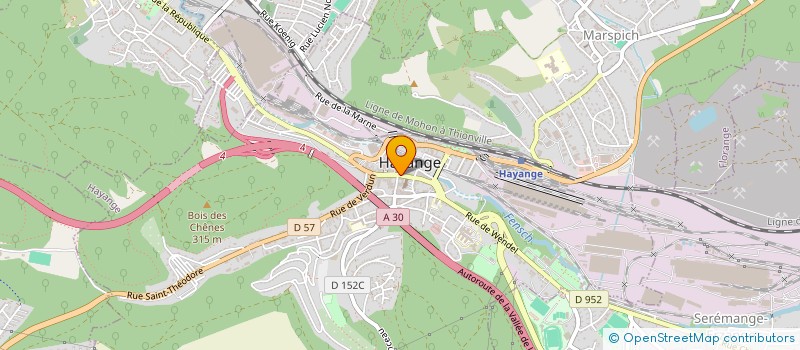 localisation de l'entreprise LE TERMINUS  HAYANGE