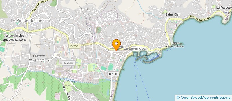 localisation de l'entreprise LE TERMINUS à LE LAVANDOU