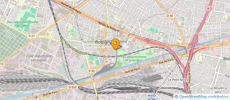 localisation de l'entreprise LE TERMINUS à BOBIGNY