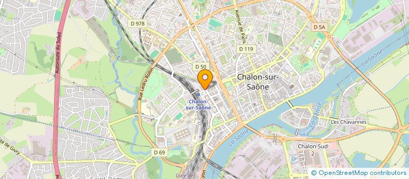 localisation de l'entreprise LE TERMINUS à CHALON-SUR-SAONE
