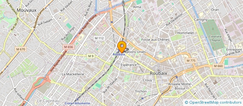 localisation de l'entreprise LE TERMINUS  ROUBAIX