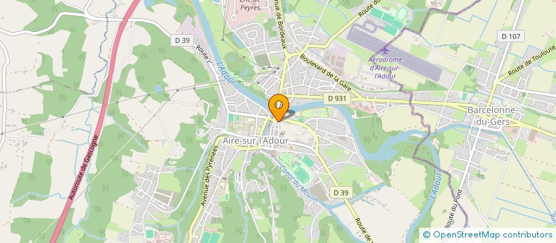 localisation de l'entreprise LE TERMINUS BEC FIN  AIRE-SUR-L'ADOUR