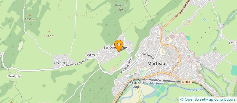 localisation de l'entreprise LE TERMINUS MORTEAU  MORTEAU