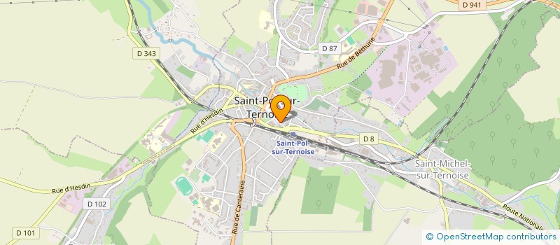localisation de l'entreprise LE TERNOIS VERT à ST-POL-SUR-TERNOISE