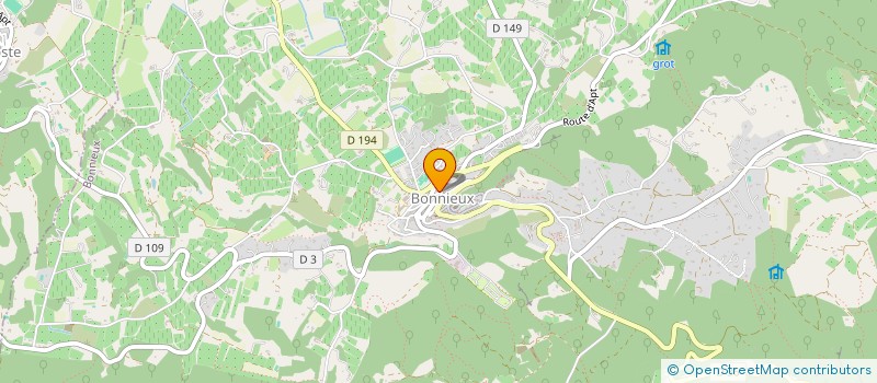 localisation de l'entreprise LE TERRAIL IMMOBILIER  BONNIEUX