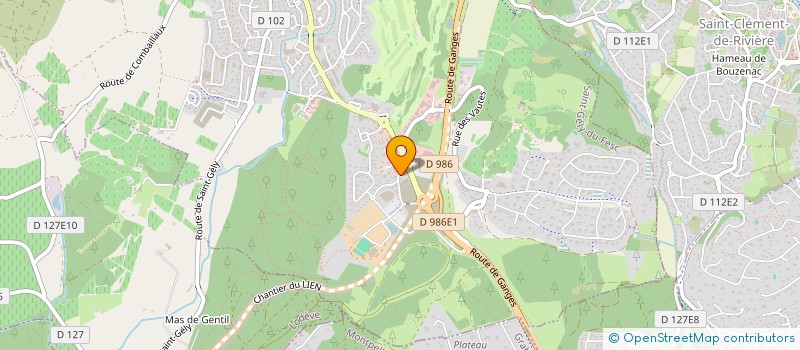 localisation de l'entreprise LE TERRAIN à SAINT-GELY-DU-FESC