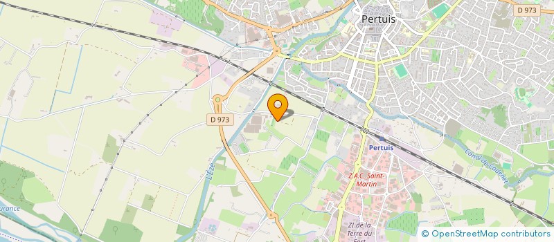 localisation de l'entreprise LE TERRASSIER PERTUISIEN  PERTUIS