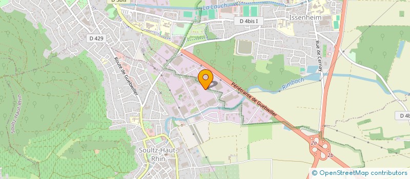 localisation de l'entreprise LE TERRIER BLANC  SOULTZ-HAUT-RHIN