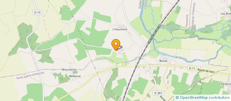 localisation de l'entreprise LE TERRIER DES GRANDES VIGNES à GENAC-BIGNAC