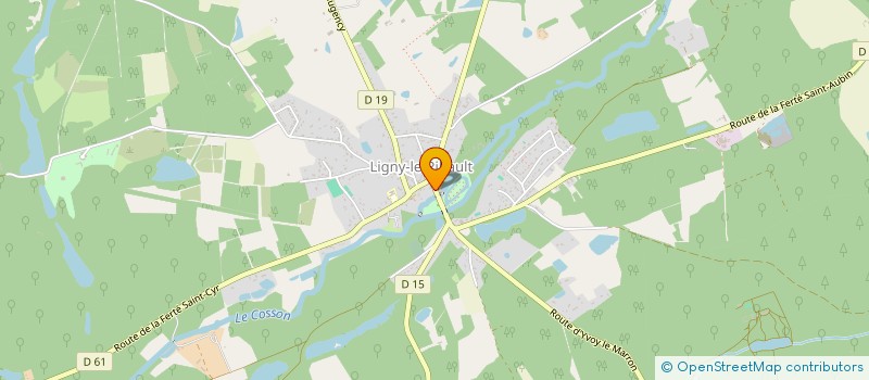 localisation de l'entreprise LE TERRIER DES LAPINOUS à LIGNY-LE-RIBAULT
