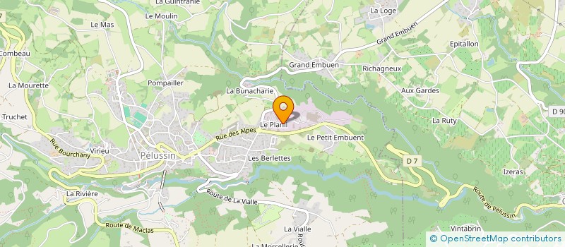 localisation de l'entreprise LE TERRIER PANDATA à PELUSSIN