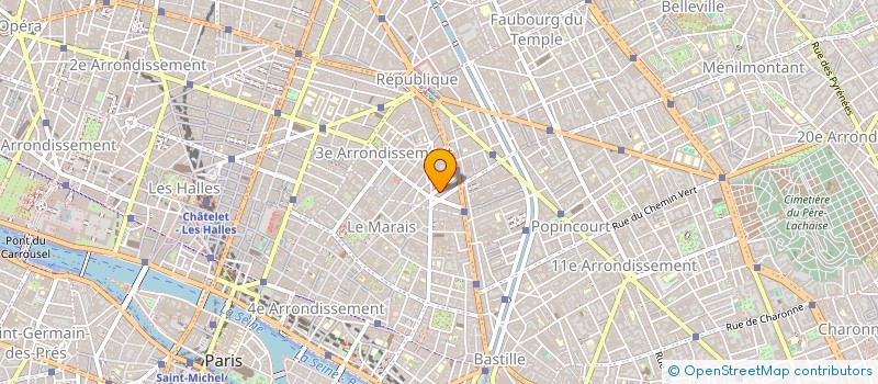 localisation de l'entreprise LE TERROIR BIO à PARIS