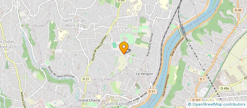 localisation de l'entreprise LE TERROIR DE HANS à SAINT-CYR-AU-MONT-D'OR