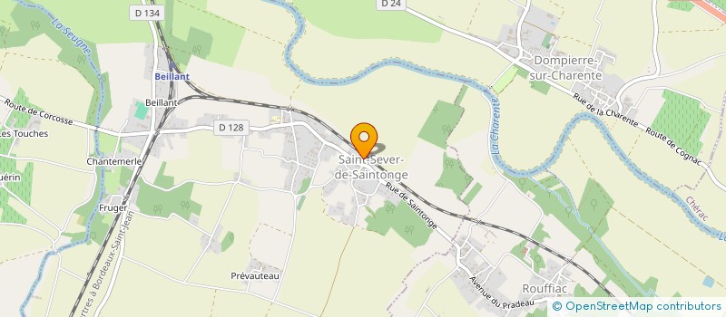 localisation de l'entreprise LE TERROIR DES FERMIERS CHARENTAIS à SAINT-SEVER-DE-SAINTONGE