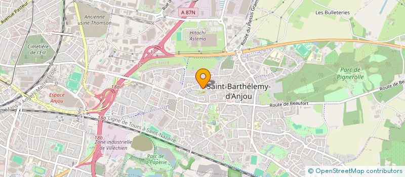 localisation de l'entreprise LE TERTRE  SAINT-BARTHELEMY-D'ANJOU