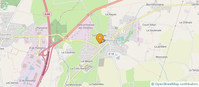 localisation de l'entreprise LE TERTRE ALIX  ROMAGNE