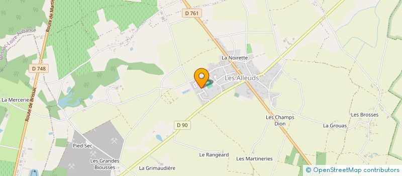 localisation de l'entreprise LE TERTREAU  LES GARENNES SUR LOIRE