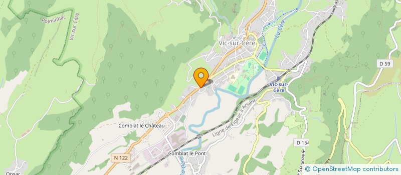 localisation de l'entreprise LE TETON DE VENUS à VIC-SUR-CERE