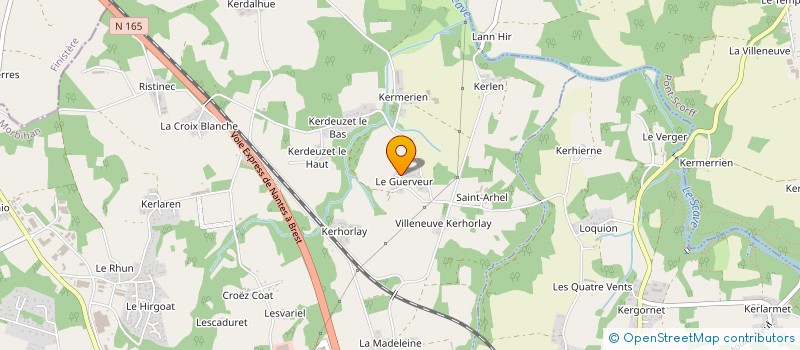 localisation de l'entreprise LE TEUFF IMMO  GUIDEL