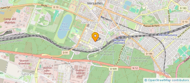 localisation de l'entreprise LE TEXIER ROMAIN à VERSAILLES