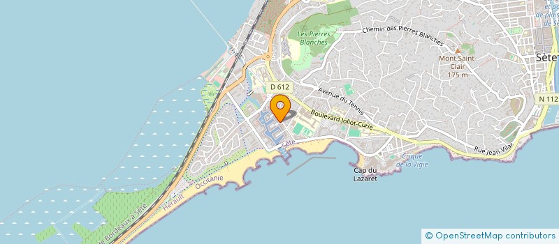 localisation de l'entreprise LE THALASSA à SETE