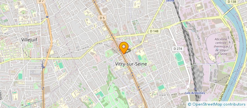 localisation de l'entreprise LE THEATRE à VITRY-SUR-SEINE
