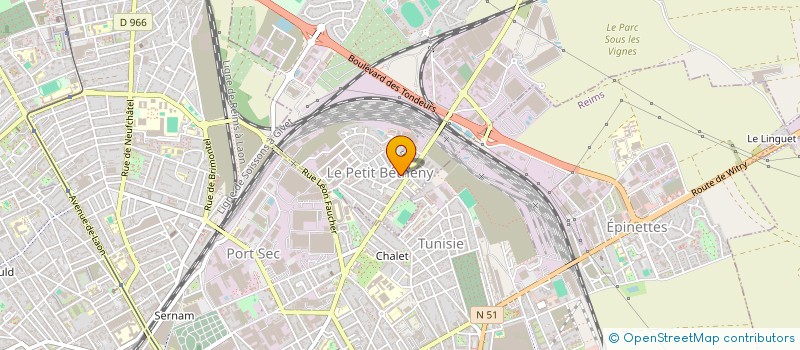 localisation de l'entreprise LE THEATRE A PATTES  BETHENY