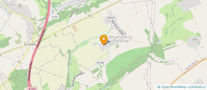 localisation de l'entreprise LE THEATRE AMATEUR DES AUBORIS  SERVIGNY-LES-SAINTE-BARBE