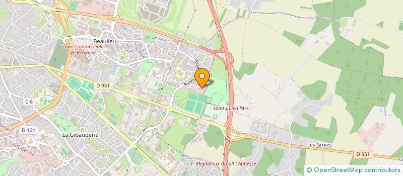 localisation de l'entreprise LE THEATRE AU CORPS  POITIERS