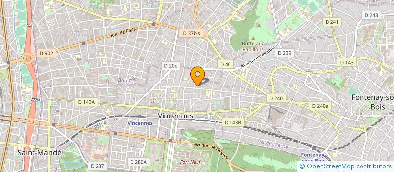 localisation de l'entreprise LE THEATRE AU GALOP à VINCENNES