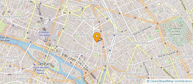 localisation de l'entreprise LE THEATRE D'ORES ET DEJA  PARIS