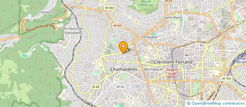 localisation de l'entreprise LE THEATRE DE L'ENCRIER à CHAMALIERES